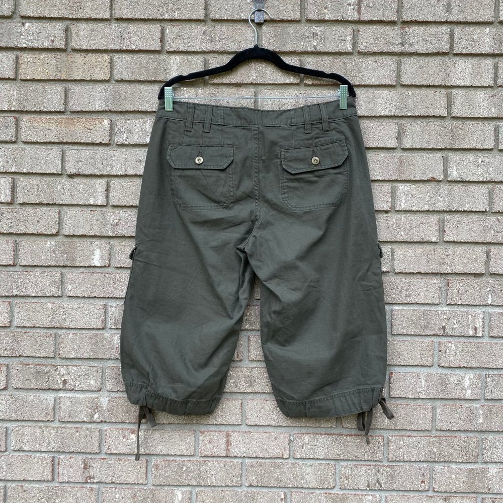 New RIDERS Copper Tie Leg Cotton Capri Pants - Picture 9 of 10